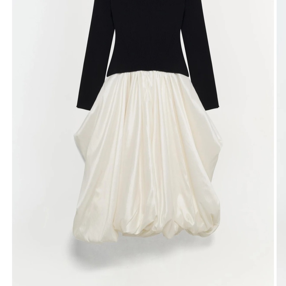 SIMKHAI Kenlie dress black and white size M